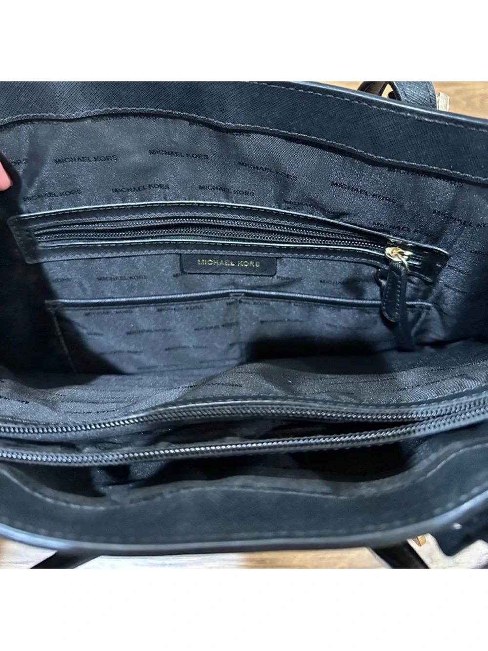 Michael Kors Black Leather Tote